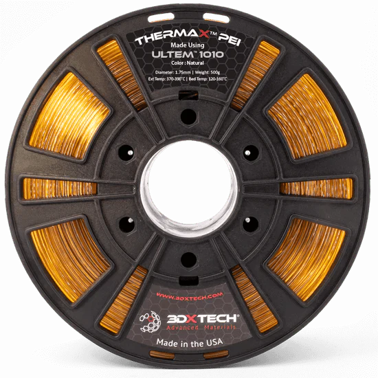 ThermaX PEI Ultem 1010 1.75mm 3D Printer Filament by 3DXTech Made in USA 500g